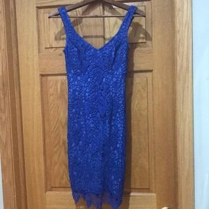 Blue Guess Macro-may Dress